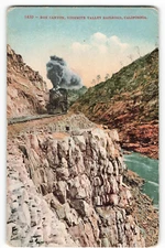 Postcard Box Canyon, Yosemite Valley Railroad, California VTG VPC02.