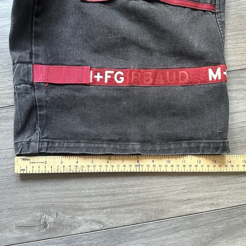 Vintage Y2K Marithe Francois Girbaud Baggy Jorts Jeans Shorts Gr. 40 schwarz rot - Bild 20 von 22