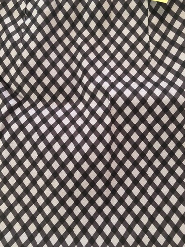 NWT White Fawn Girls Gingham Argyle Structured Stretch Skirt Gray Black M 10/12 - Picture 3 of 9