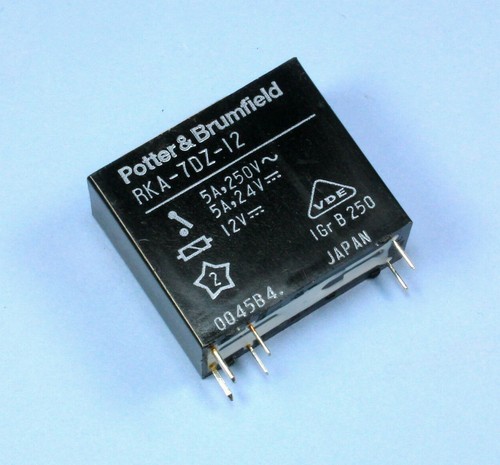 2pcs Potter Brumfield General Purpose Relay DPST, 12VDC 5 Amps 24vdc/250VAC  - Picture 1 of 2