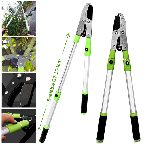 Astschere Teleskop Gartenschere Ratschenfunktion Baumschere Rebschere Schneider - Bild 15 von 16