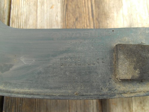 Hyosung EZ 100 Super Cab cover LEG Shield Lower Verkleidung vorne unten - Bild 3 von 3
