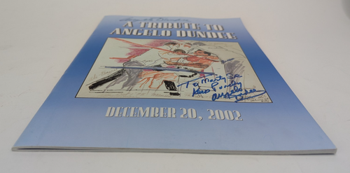Legendary Ali Boxing Coach Signed A Tribute to Angelo Dundee Program Magazine - Picture 9 of 11