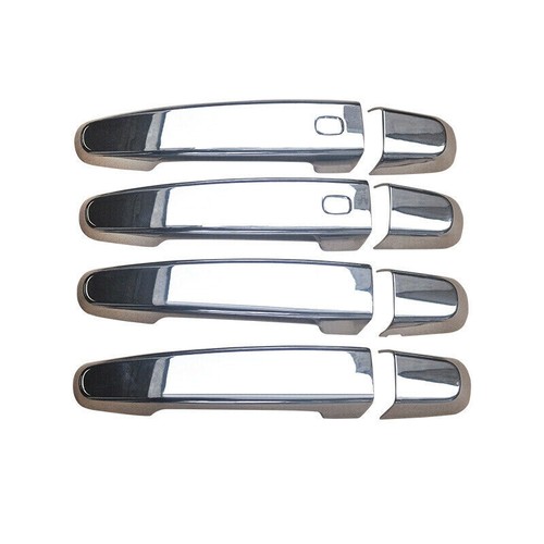 For 2018-2024 Equinox GMC Terrain Door Handle Covers W/2 Smart Holes Chrome - Picture 3 of 3