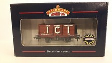 BACHMANN 37-077 ICI SALT WORKS STAFFORD 7 PLANK Wagon Pre owned 
