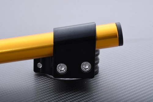 Black-Gold Pair High Rise Clip-on Handlebars 35mm SUZUKI GS-750 B/C/EC 1977-1978 - Picture 5 of 10