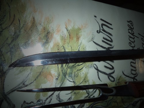 VINTAGE ROBESON SHUR EDGE/GORMET CARVER KNIFE AND CARVING FORK - Picture 4 of 4