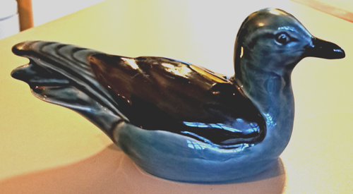 Vintage 1970's Poole Pottery Blue Dolphin Glaze Swimming Seagull Great Condition - Picture 2 of 15
