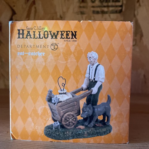 Department 56 Snow Village Halloween Accessories Rat-Catcher Figurine, 6007276