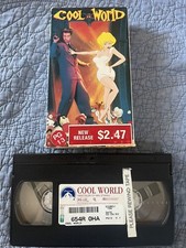Cool World VHS VCR Video Tape Movie Used Cartoon Brad Pitt