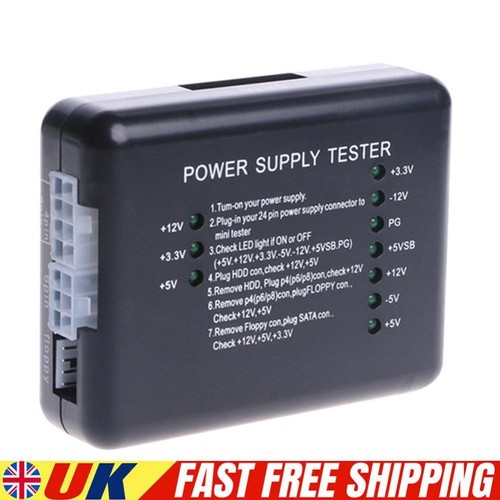 HDD Power Supply Tester Checker Meter PC Computer Power Supply Measuring