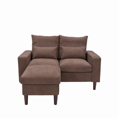 Modern L-Shaped Corner Sofa 2 3 Seater Armchair Couch With Footstool - Picture 86 of 411