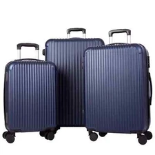 Vebreda 3 Piece Luggag Sets Nested Spinner Suitcase with TSA Lock and 360° Spinn