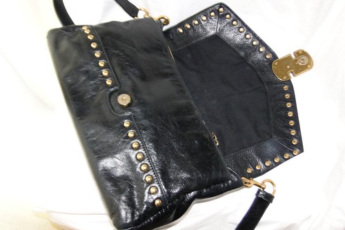 Marc By Marc Jacobs Black leather Gold studded Cross-body - Picture 7 of 14