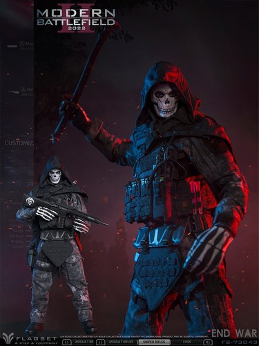"Figura de acción Call of Duty Modern Warfare Ghost 12"" colección Simon Ghost Riley" - Imagen 10 de 23