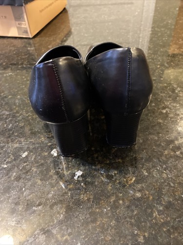 Women's Highlights High Heel Dress Shoes Black Leather Size size 8 with box EUC - Picture 4 of 8