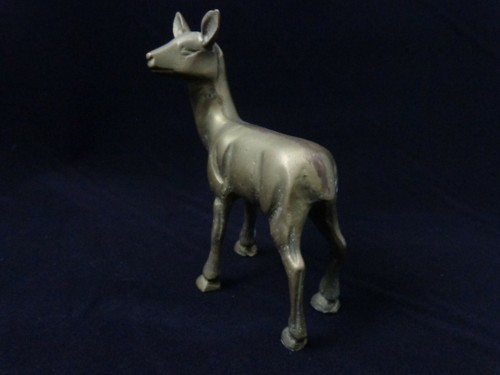 Vintage Brass Deer Art Statue Figurine Sculpture - Picture 6 of 7
