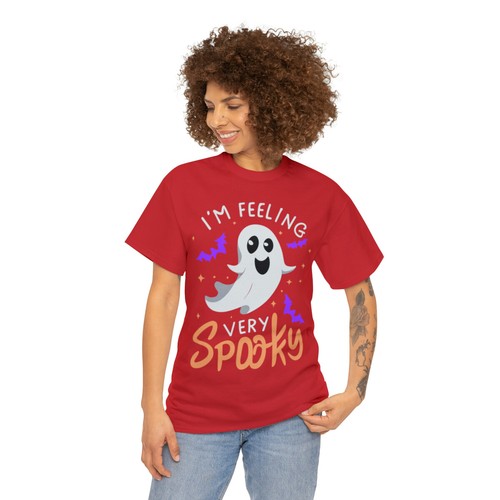 I'm Feeling Very Spooky Halloween Graphic Tee Shirt, S-5XL - Bild 40 von 49
