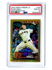 2024 Topps Chrome BLAKE SNELL #218 Logofractor Edition GOLD 38/50 PSA-10 GIANTS