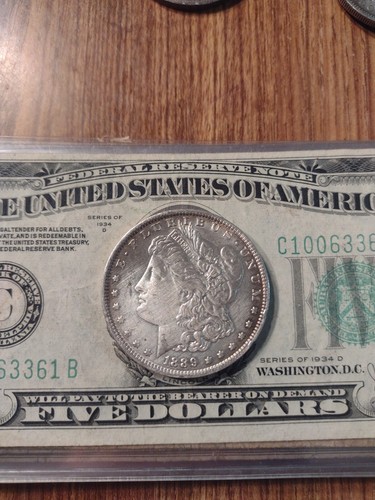 1889 O Morgan Silver Dollar