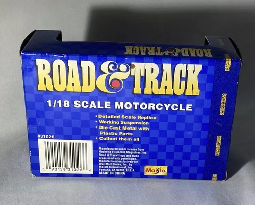 Maisto Road & Track 1/18 Scale Motorcycle Black BMW #31026 - Picture 5 of 6