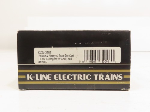 K-Line K623-3181 Boston & Albany Classic Hopper w/Coal Load LN - Picture 2 of 9
