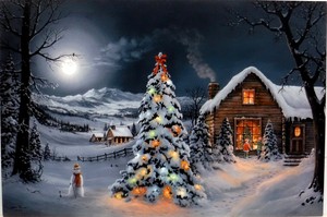 Jesse Barnes The Spirit Of Christmas Giclee On Canvas 24x36