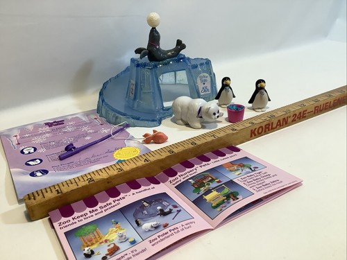 Vintage 1993 LPS Littlest Pet Shop Zoo Polar Pets Toy Play Set Complete KENNER** - Picture 2 of 10