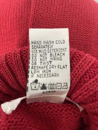 Quacker Factory Women's Size XS Red Christmas Holiday Turtleneck Sweater EUC - Picture 7 of 7