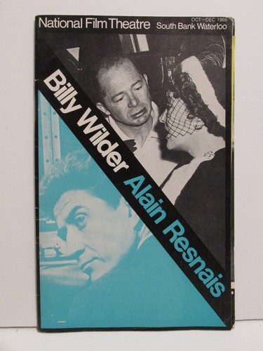 NFT NATIONAL FILM THEATRE MAGAZINE BILLY WILDER RESNAIS AUGUST DECEMBER 68 1968 - Picture 1 of 3