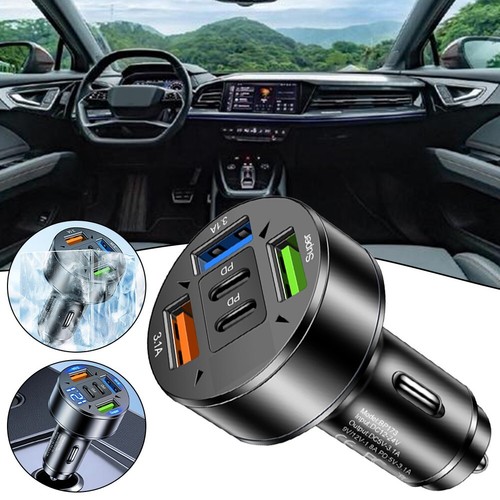 5 Ports Car Charger Fast Charging Adapter for PD and For QC3 0 Devices - Picture 5 of 12