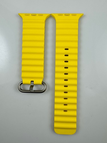 Oryginalny zegarek Apple Watch Series 10 9 8 7 Ultra 44MM 45MM 46MM 49mm pasek oceaniczny żółty - Zdjęcie 4 z 8