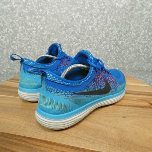 Nike Free RN Distance 2 Sneaker Herren 11 Blau Aqua Laufen Lunarlon 863775-403 - Bild 3 von 16