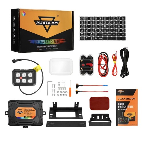 AUXBEAM RGB 6 Gang Switch Panel On-Off LED Switch Panel Circuit Control 12V/24V - Picture 10 of 12