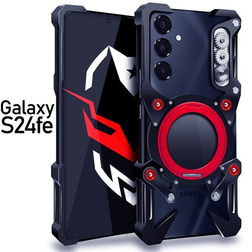 Metal Aluminum Rimless Stand Bumper Case For Samsung S25 S24 S23 S22 S21 S20+ FE - Picture 5 of 25