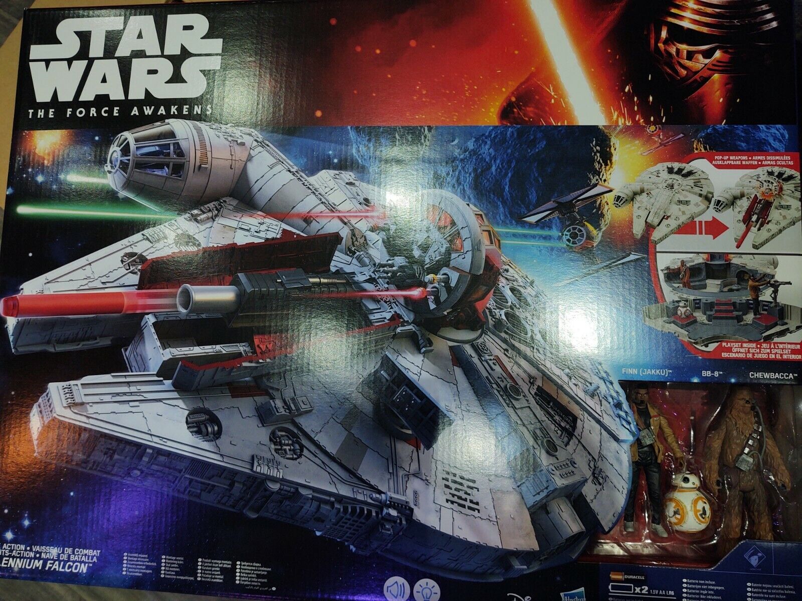 Hasbro Star Wars The Force Awakens Millennium Falcon BRAND NEW - Some Shelf Ware - Picture 2 of 5
