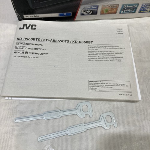 JVC KD-R860BT Single DIN Car Stereo, CD / Bluetooth / Radio / AUX - Open Box New - Picture 15 of 21