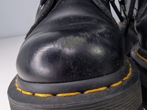 Dr. Martens Jadon Women's Sz 6 Black Leather Air Walk Platform Desert Ankle Boot - Picture 8 of 8