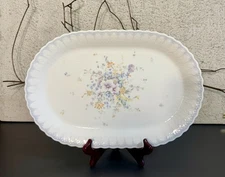 AUTHENTIC MIKASA BONE CHINA ENDLESS LOVE #A7060 OVAL SERVING DISH PLATTER SZ 15”
