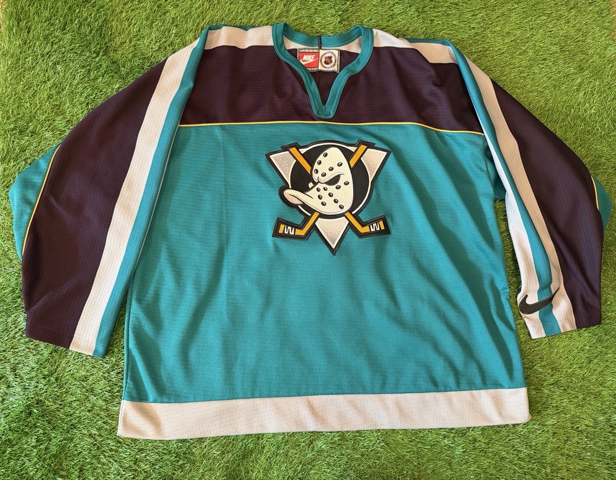 Rare Vintage Team Nike Anaheim Mighty Ducks Jersey Team 
