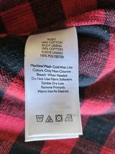 Vtg Eddie Bauer Flannel Lined Shacket Men's LT Tall Heavyweight Jacket Coat - Picture 7 of 16