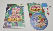 Kirby's Epic Yarn (Nintendo Wii, 2010) - Complete With Manual CIB Tested Working