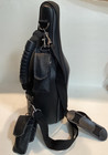 Leather Caddy O Wine Carrier Tote With Accessories