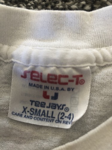 VTG Kids 90s Decko Gecko Hawaii Shirt 2-4 White Neon Softee USA Single Stitch B1 - Picture 3 of 5