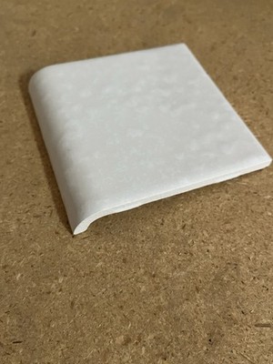 1 pc. Mayan White A4402 Radius Bullnose Ceramic Tile Daltile 4-1/4'' Free Ship US