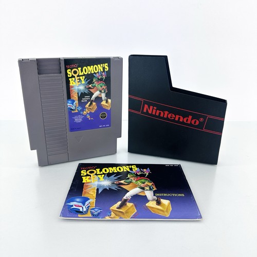 Solomon's Key (1987) NES With Manual And Nintendo Sleeve - Tested - Picture 1 of 10