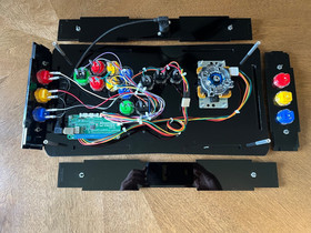 4TW DIY Fightstick–6 Gawd Hitstick Hybrid-Sanwa JLF-Brook Zero Pi-Matte Black Ac