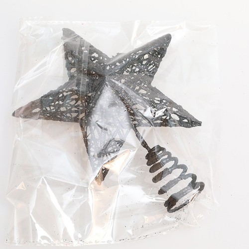 Decorazione superiore albero stella nera 19 cm per alberi di Natale e decorazioni casa - Foto 7 di 9