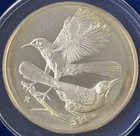 1971 Franklin Mint 2 Oz 0.925 Silver Bird Series Brown Thrashers Round No #21