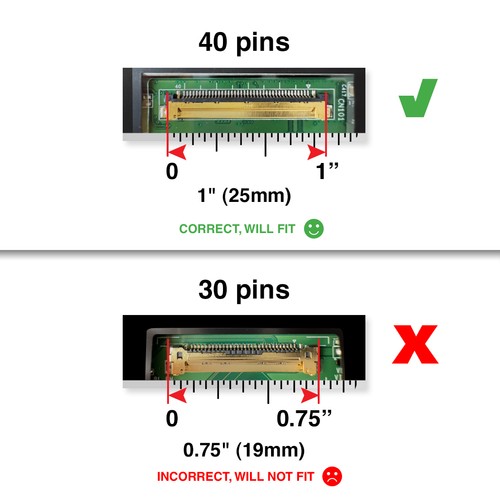 HP PAVILION 15-CS3153CL 40 Pins Touch Screen Replacement LCD LED Display With - Picture 2 of 7